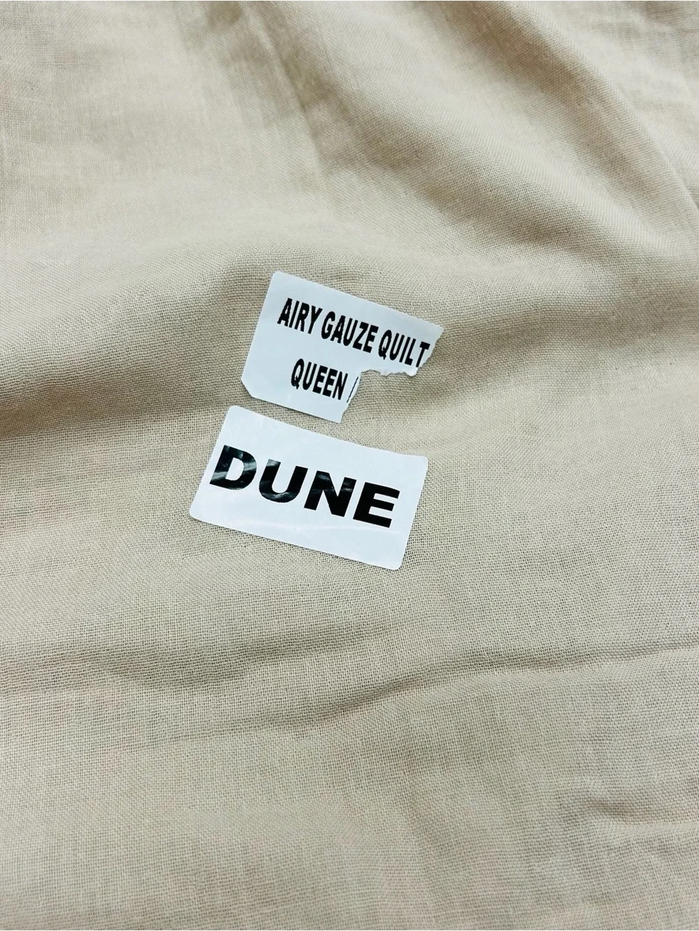 QUINCE Organic Airy Gauze Dream Quilt Full/Queen Dune 9055